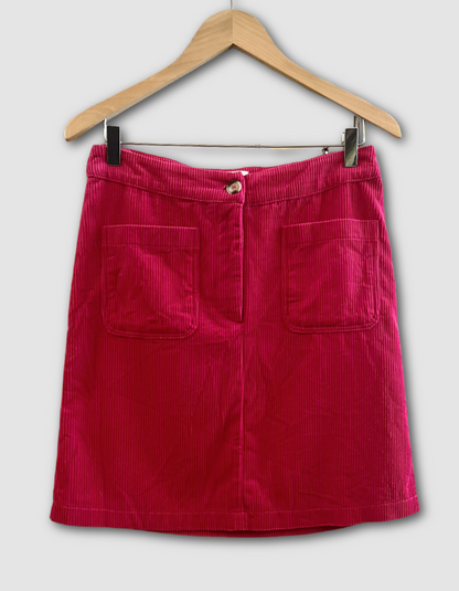 Nomads Cherry Red Corduroy Skirt