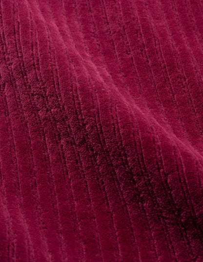 Heidekonigin Soft Corduroy Dress in Plum