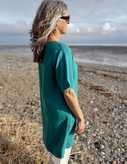 Cut Loose Relaxed Dress in Riviera