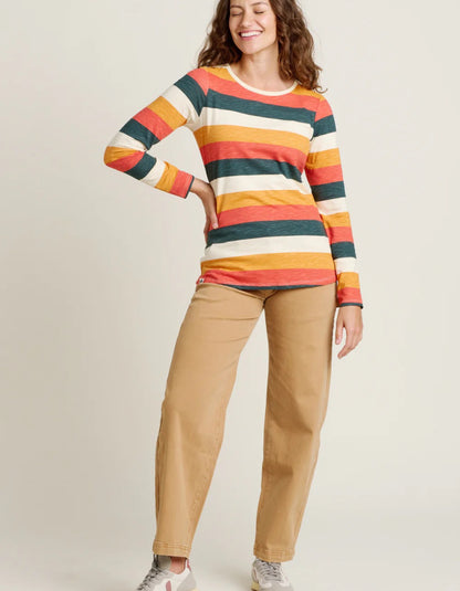 Brakeburn Retro Stripe Long Sleeved Tee