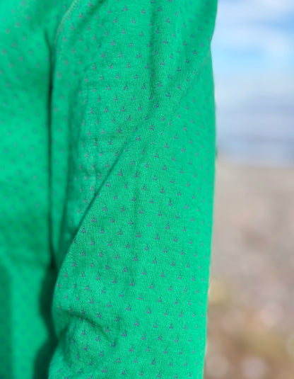 Heidekonigin Hooded Reversible T shirt in Green