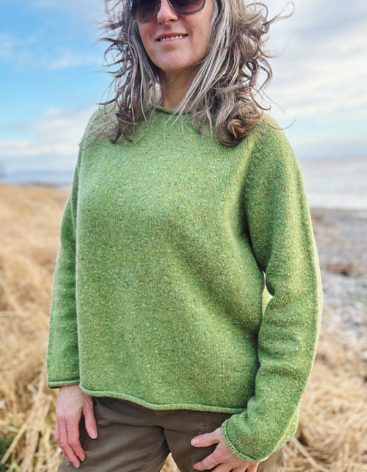 Harley Donegal Tweed Roll Neck Sweater in Eriksay