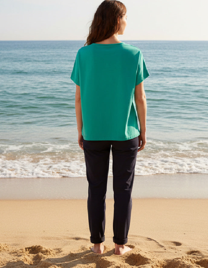 Mousqueton Roscella Tee in Jade