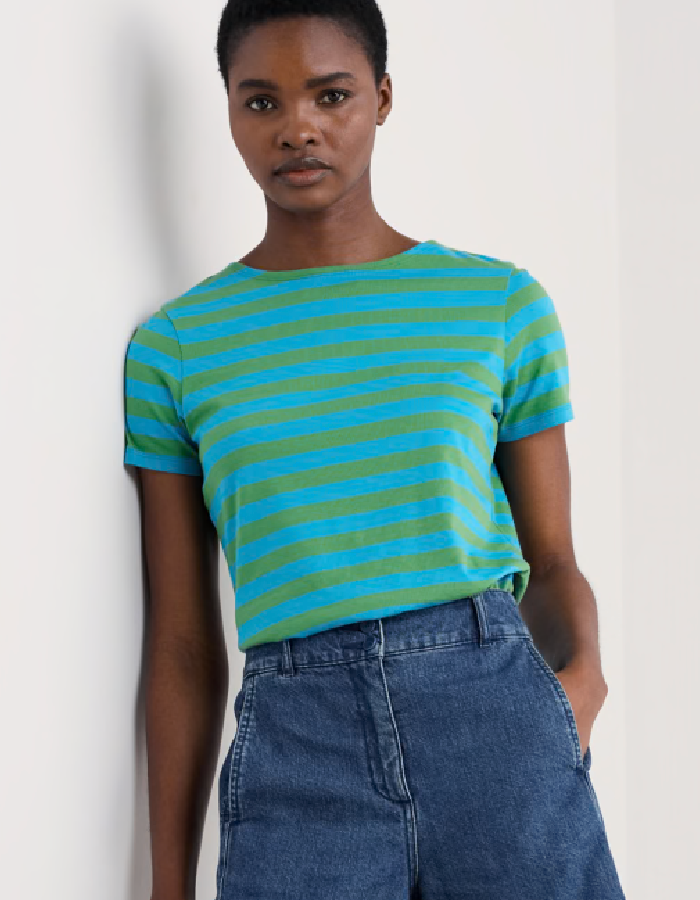 Seasalt Sailor T-Shirt in Scallion Hedgerow