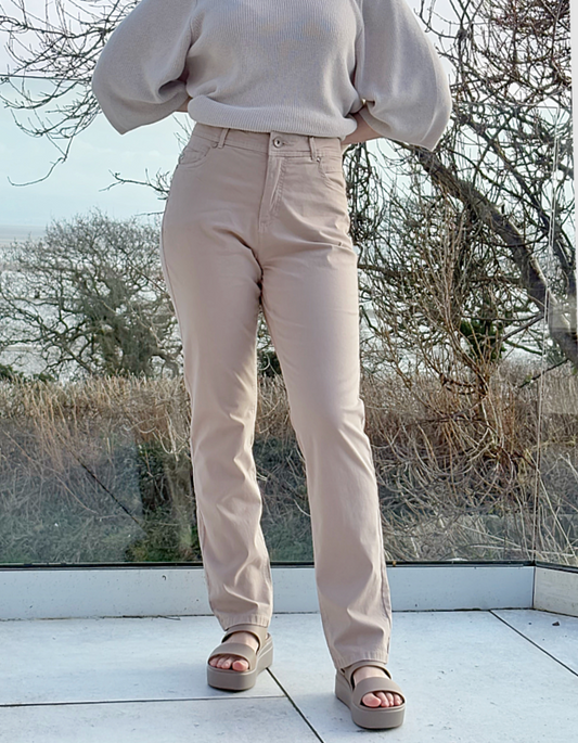 Stehmann Mellina Cotton Trousers in Sand