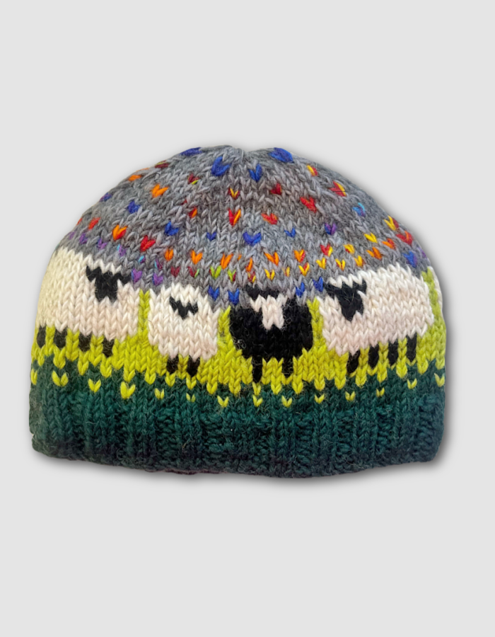 From the Source Sheep Beanie in Lime