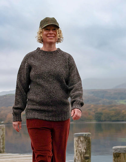 Harley Unisex Crew Neck Heritage sweater in Shetland