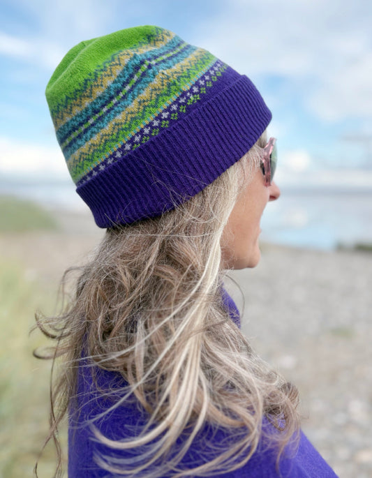 Eribe Alpine Turnup Beanie Hat in Sirius