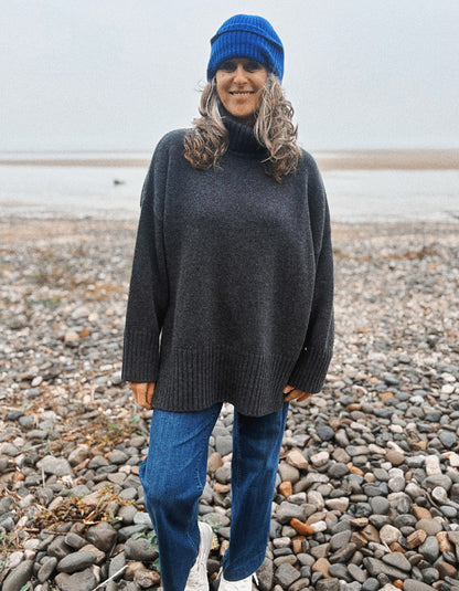 MUSE Wear Sky Sweater in Charcoal Eco Wool