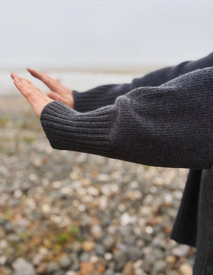 MUSE Wear Sky Sweater in Charcoal Eco Wool
