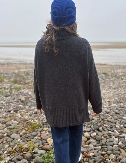 MUSE Wear Sky Sweater in Charcoal Eco Wool