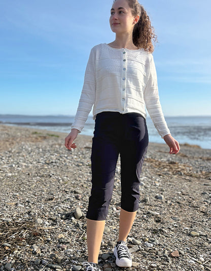 Foil Trapeze Split Enz Capris in Navy