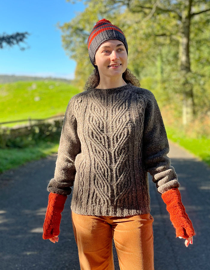 Harley Cable Weave Sweater in Staffa