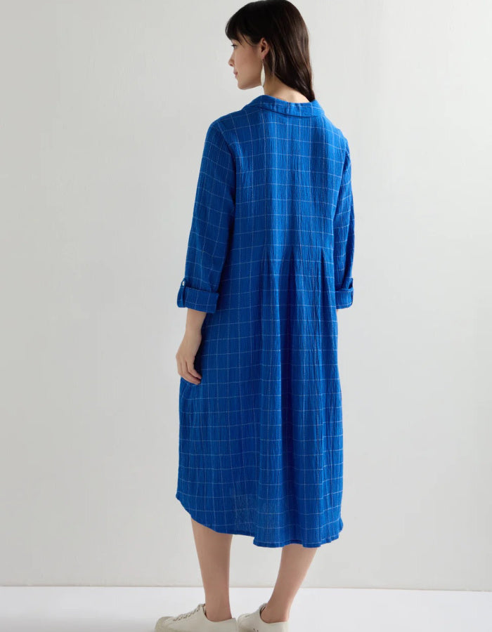 Sahara Stitched Grid Check Dress