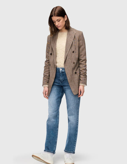MAC Straight Jean in Mid Blue Wash