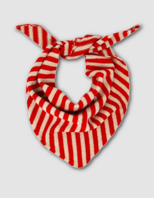 Scarlet Neckerchief in Poppy Stripe