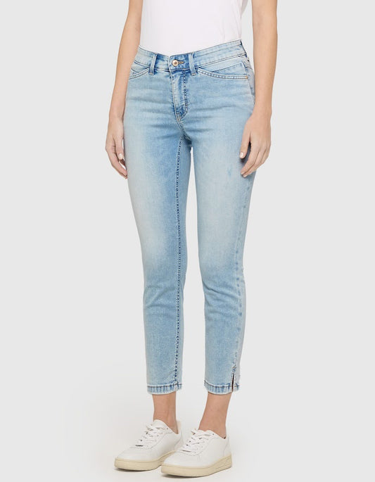 summer vintage wash stretchy cropped jeans