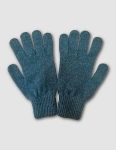 Green Grove Mens Lambswool Gloves in Teal