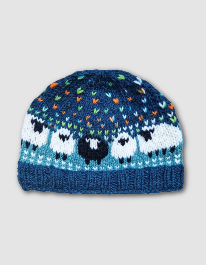 From the Source Sheep Beanie in Teal