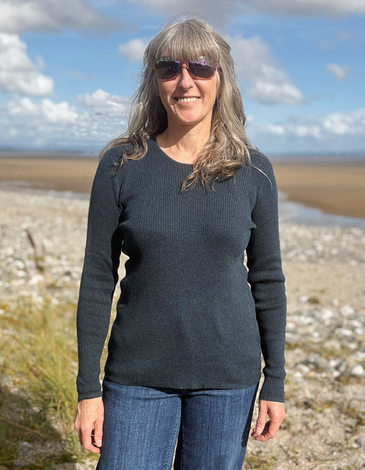 Mansted Tibby Long Sleeve Tee in Dark Aqua