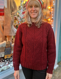 Harley Cable Weave Sweater in Tiree