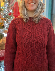 Harley Cable Weave Sweater in Tiree