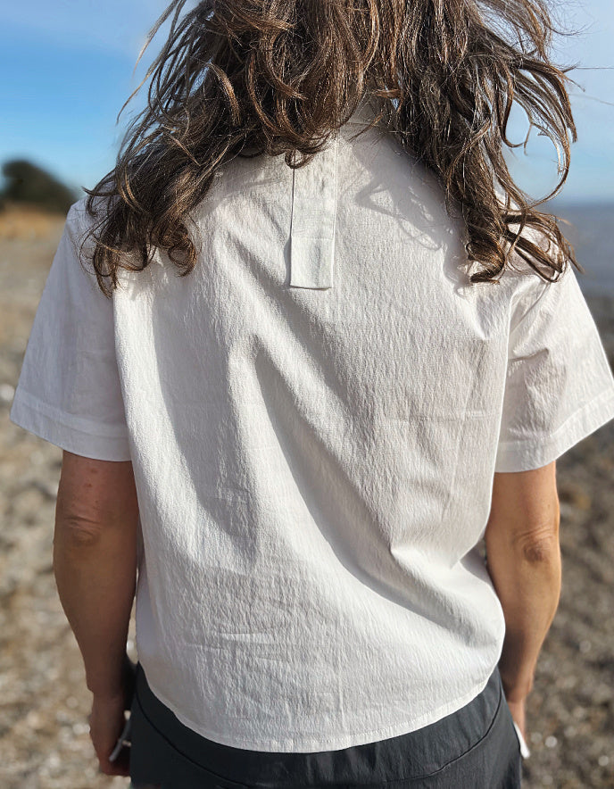Foil Trapeze All Tied up Shirt in White
