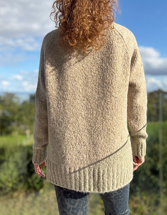 Milano Turtle Neck Pullover in Sand