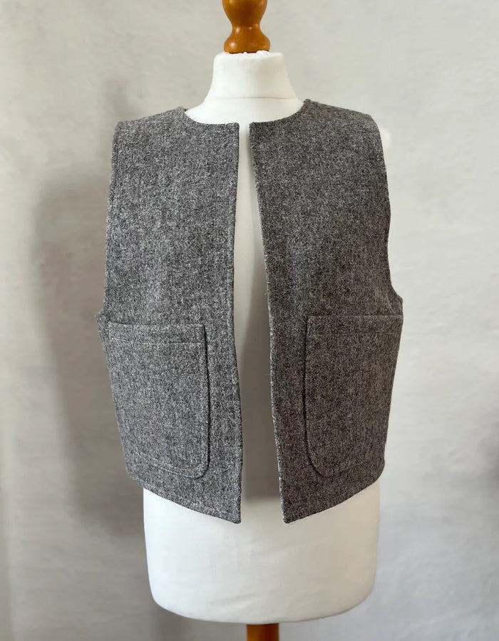 Charlotte Chaplin Hardwick Tweed Shorty Waistcoat