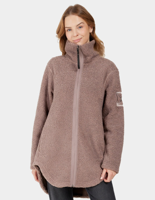 Didriksons Umi Sherpa Full Zip in Bark