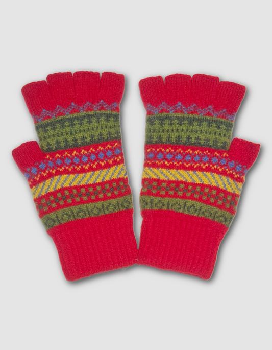 Green Grove Staff Fingerless Gloves in Valentine