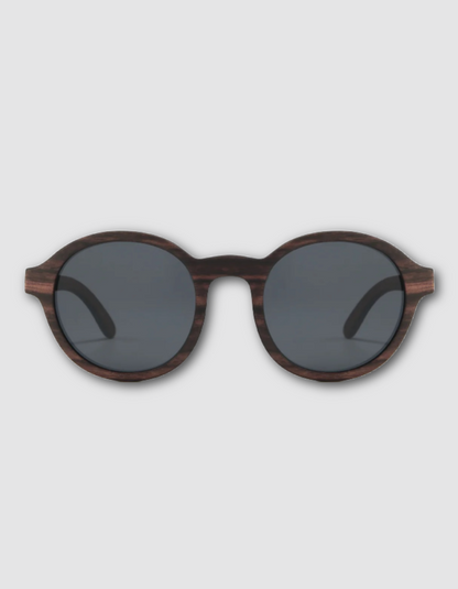 SOEK Wanderer Oak Wooden Sunglasses with Black Lens