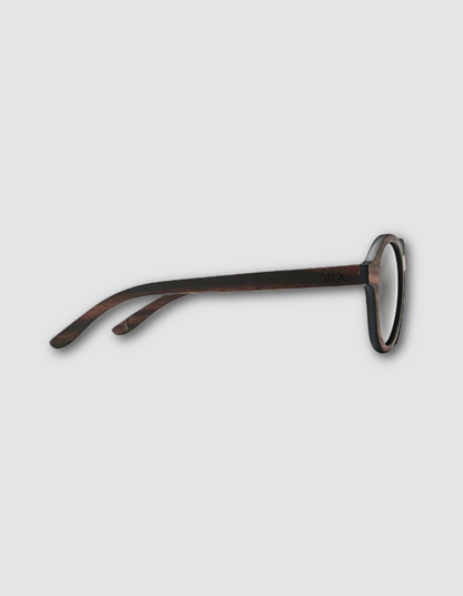 SOEK Wanderer Oak Wooden Sunglasses with Black Lens