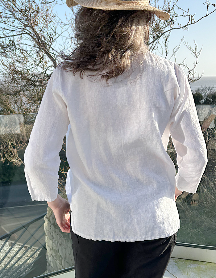 Cut Loose High Low Shirt in White