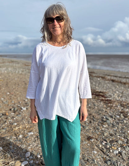 Cut Loose Oversized White Tee