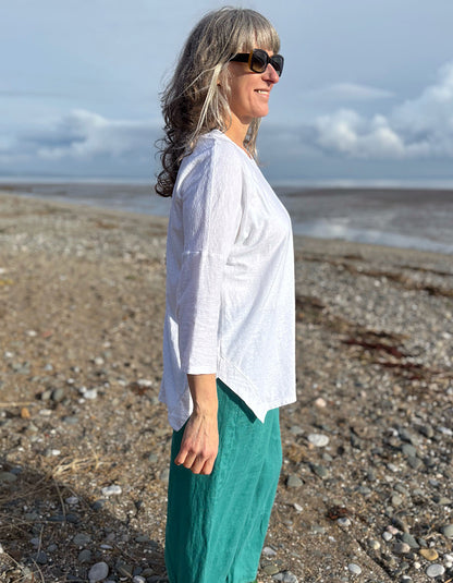 Cut Loose Oversized White Tee