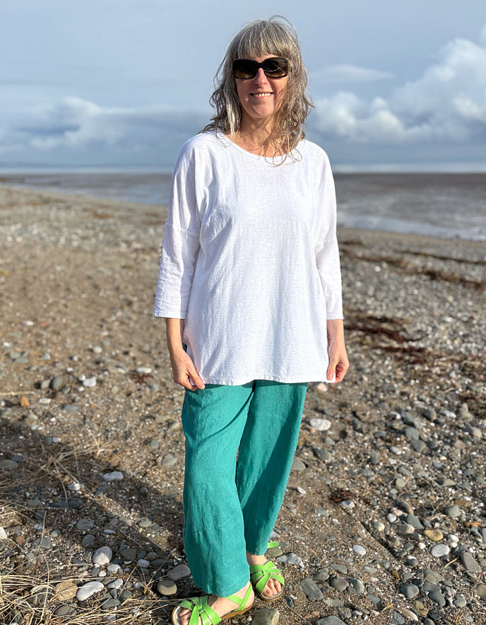 Cut Loose Oversized White Tee