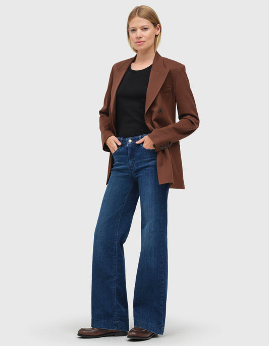 MAC Dream Wide Jeans in Cobalt Authentic Wash