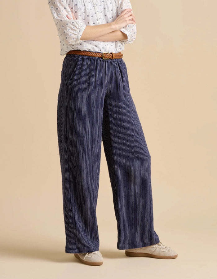 Brakeburn Wide Leg Striped Trouser