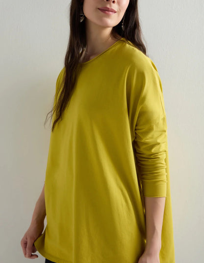 Sahara Relaxed Jersey Top in Citrus