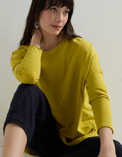 Sahara Relaxed Jersey Top in Citrus