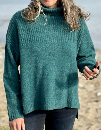 Mansted Zaga Sweater in Dark Aqua