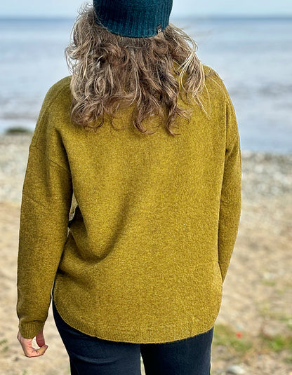 Mansted Zoe Yak Sweater in Olive