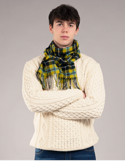 Lochcarron Lambswool Scarf in Cornish National Tartan