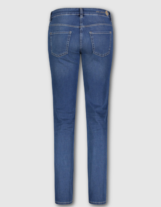 Mac Dream Straight Fit Mid Blue Authentic Wash Jeans