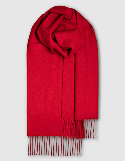 Lochcarron Lambswool Scarf in Red