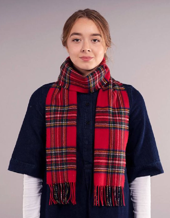Loch Carron Lambswool Scarf in Royal Stewart Modern