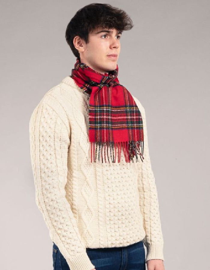 Loch Carron Lambswool Scarf in Royal Stewart Modern